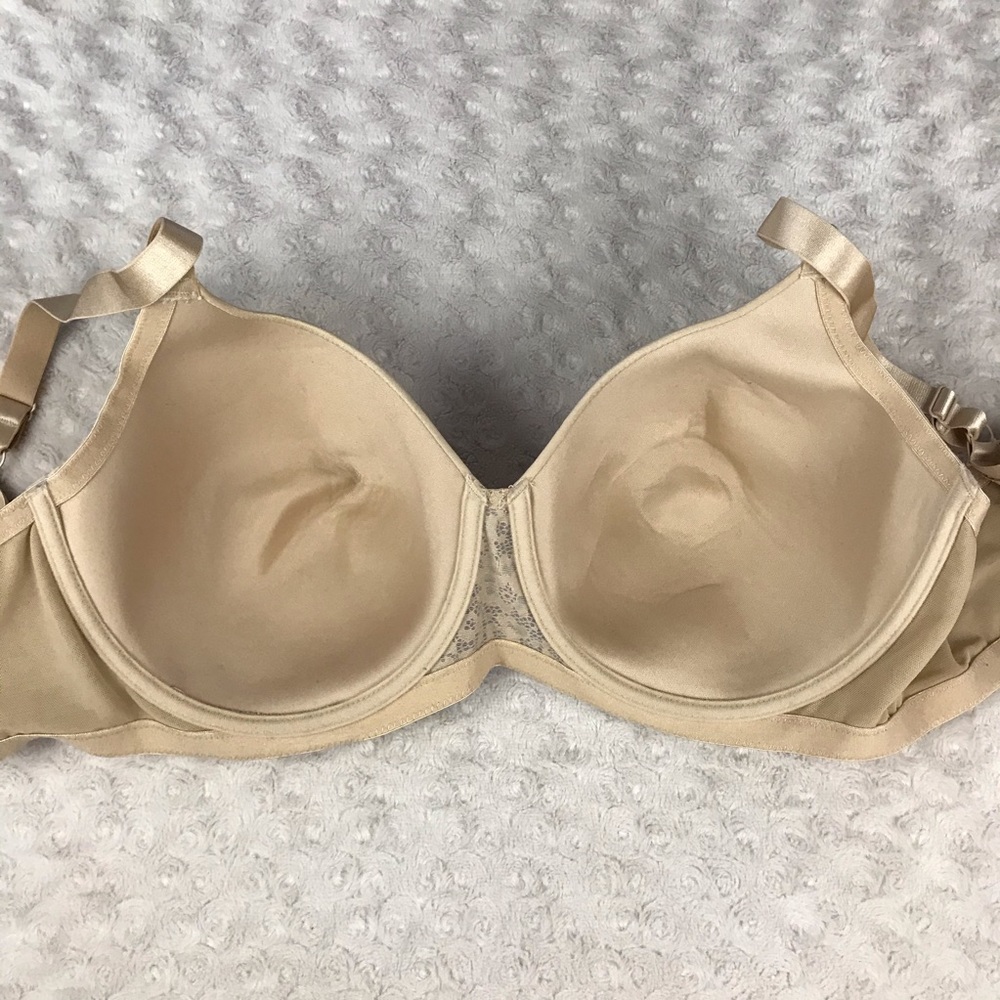 Comfort Choice Size 42C Bra Nude Tan Lace Trim - Picture 5 of 5